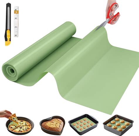 Amazon.com: Silicone Baking Mat, 12 IN x 6 FT Free Cutting Baking Sheet ...