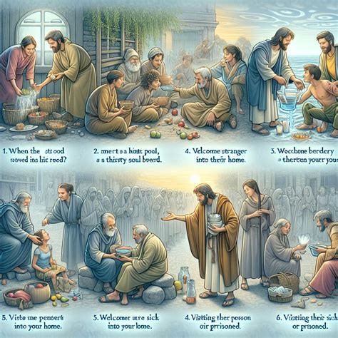 Matthew 25:35-40 Prayer: A Prayer of Compassion and Service | Bible Art