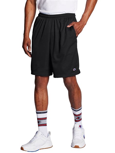 Champion Men's Long Mesh 9" Shorts with Pockets, up to Size 4XL ...