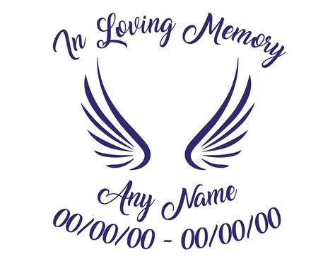 Image result for In Loving Memory Back Window Decals