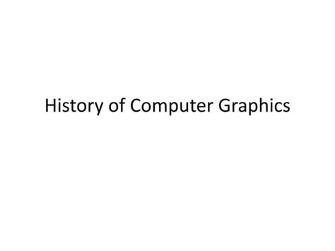 Computer Graphics History 的图像结果