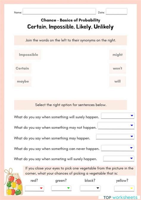 Basic Probability Worksheet 的图像结果