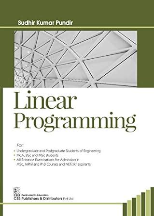 Linear Programming eBook : Kumar, S.: Amazon.in: Kindle Store