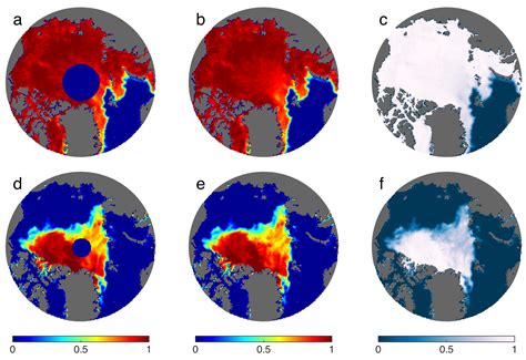 Filling the Polar Data Gap in Sea Ice Concentration Fields Using ...