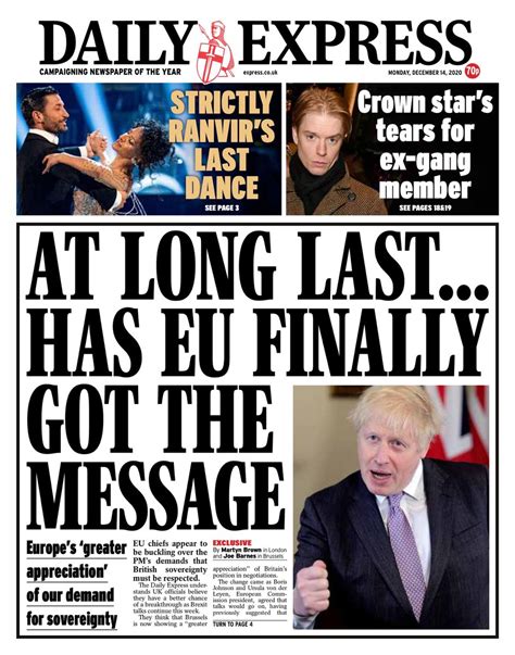 Image result for Daily Express Front Page