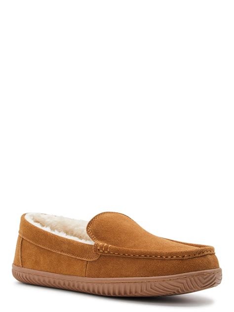 George Men's Hillcrest Suede Moccasin Slippers - Walmart.com