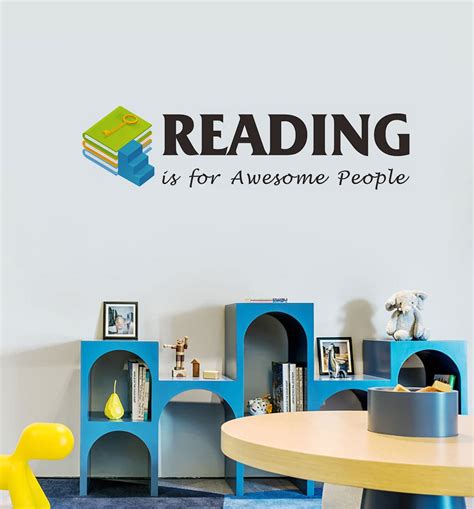 Buy heshengzaixian Reading is for Awesome People Wall Decals for ...