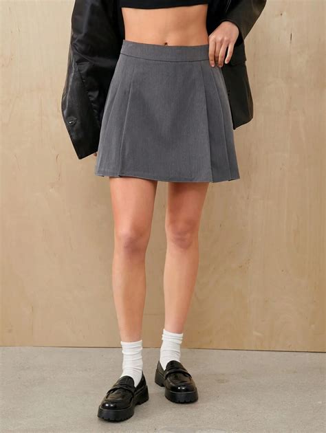 SHEIN EZwear High Waist Pleated Skirt | SHEIN USA