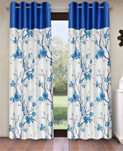 Fashion String 153 cm (5 ft) Window Polyester Semi Transparent Curtain ...