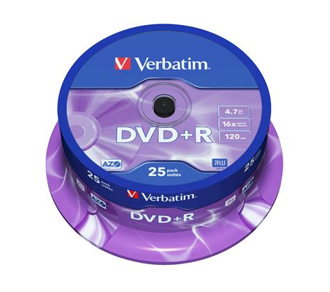 Płyta DVD+R VERBATIM 4,7GB 120min 16x 25szt (cake 25) - Sklep, Opinie, Cena w Allegro