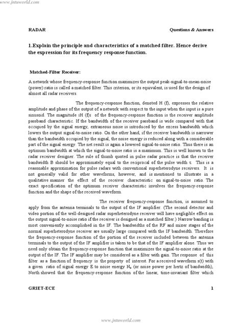 Image result for Radar IQ Match Filtering MATLAB