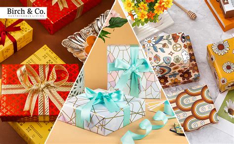 Birch & Co. Gift Wrapping Paper Sheet - Premium Design Paper for ...