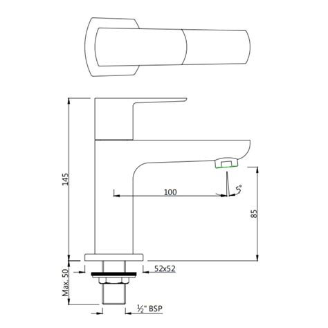 Jaquar Table Mounted Regular Basin Tap Kubix Prime KUP-ACR-35001PM ...