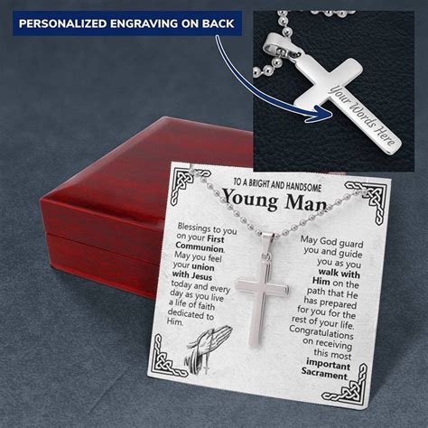 First Holy Communion Gifts for Boy 1st Communion Cross - Etsy