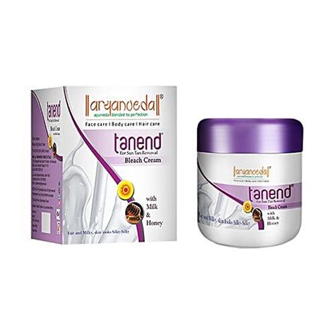 Buy Aryanveda Herbal Tanend Bleach Cream - with Milk & Honey, For ...