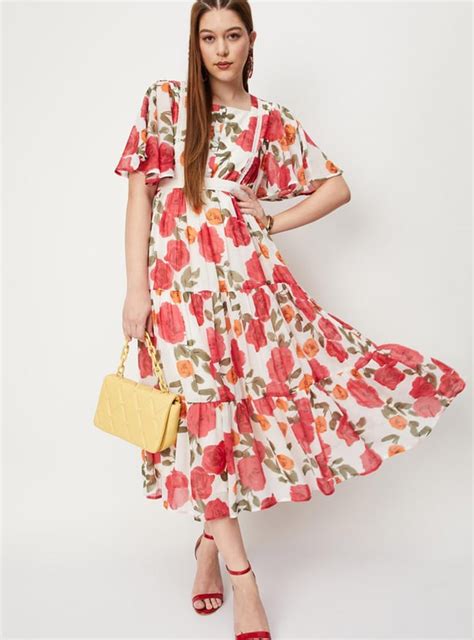 Buy Women Floral Printed Tiered Dress Online at just Rs. 1599.0 ...