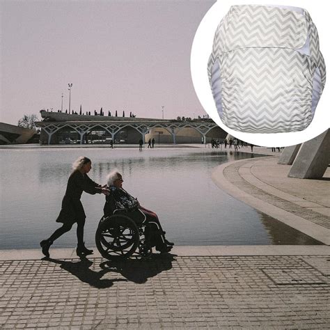Adjustable Adult Diaper Incontinence Pants for Old People Odor Free Wh ...