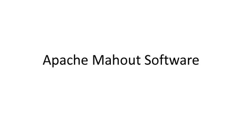 Image result for Apache Mahout Tutorial
