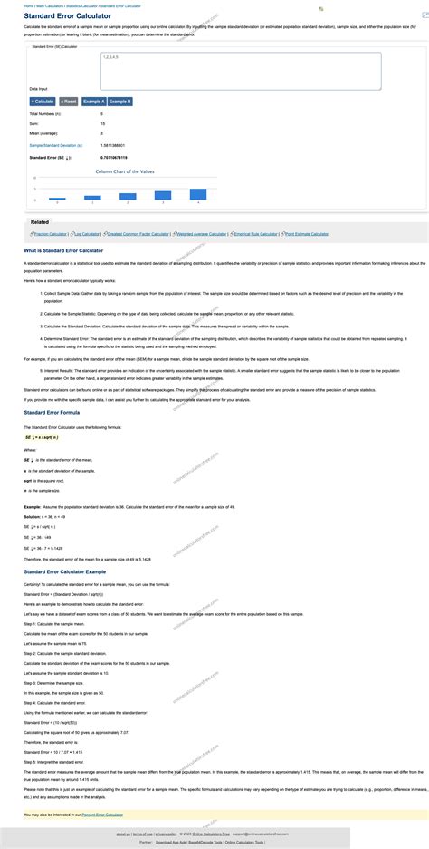 Image result for Stack Error Calculator