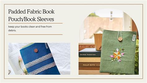 We are here for Book Lovers| Padded Book Pouch, Fabric Book Sleeve