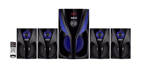 AKAI Zest MS4580 80W 4.1 Channel Multimedia Speakers Home Theater ...
