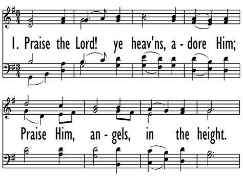 Praise the Lord! Ye Heavens Adore Him | Hymnary.org