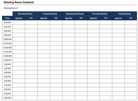 conference room calendar
