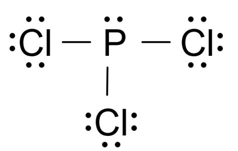 PCl3 (Phosphorus trichloride) Lewis Structure