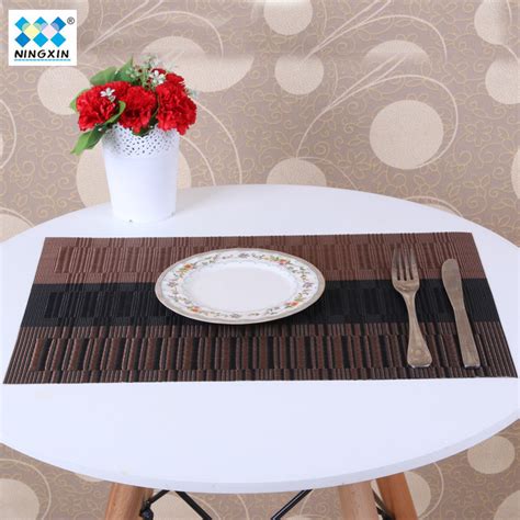 相框格子西餐垫欧式PVC加厚隔热垫长方形日式简约餐厅用品-阿里巴巴