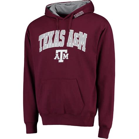 Men's Maroon Texas A&M Aggies Arch & Logo Pullover Hoodie
