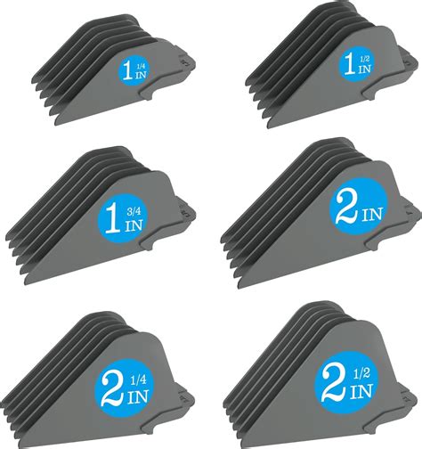 Clipper Guards for Wahl 10 12 14 16 18 20 Hair Clipper Guards 6pcs ...