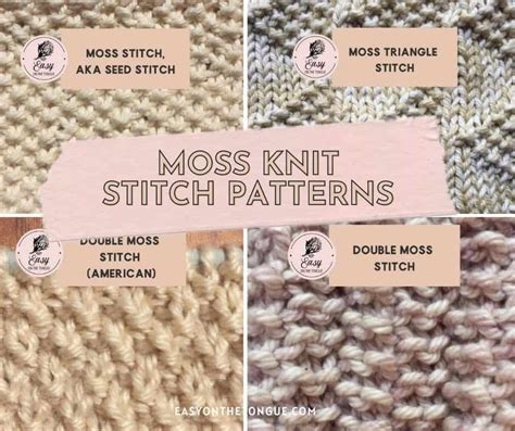 Moss Stitch Knitting Pattern 的图像结果