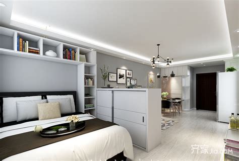 30平米小户型现代风格Loft单身公寓-家装效果图_装一网装修效果图
