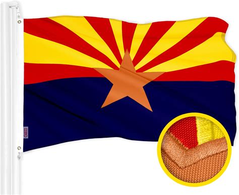 Amazon.com : G128 Arizona AZ State Flag | 4x6 Ft | ToughWeave Series ...