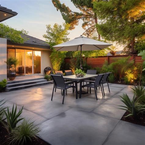 Transform Your Backyard: Chic Concrete Patio Ideas Unveiled.
