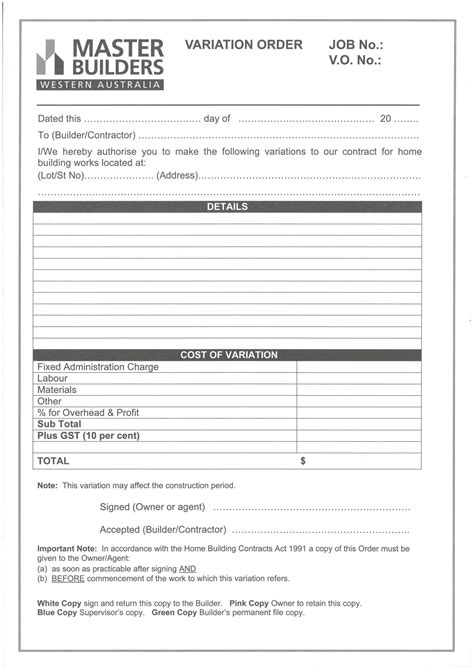 Simple Cost Plus Construction Contract Template