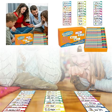 30 Read And Rhyme Flip Books,Word Families Flash Cards,Word Vocabulary ...