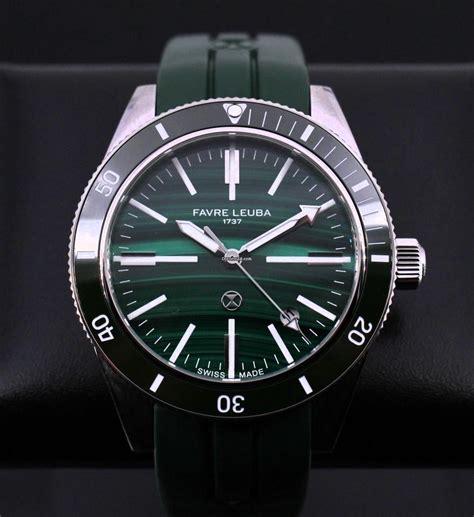 Favre-Leuba Deep Raider Renaissance Malachite Fullset, new,... for Rs ...