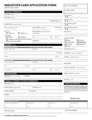 Fillable Online HOW TO GET A MAKATIZEN CARD.Makatizen unified ID card ...