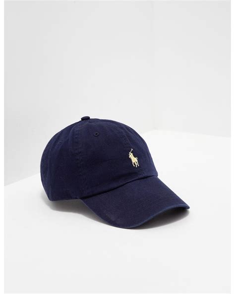Polo Ralph Lauren Cotton Classic Sport Cap Navy Blue for Men - Lyst