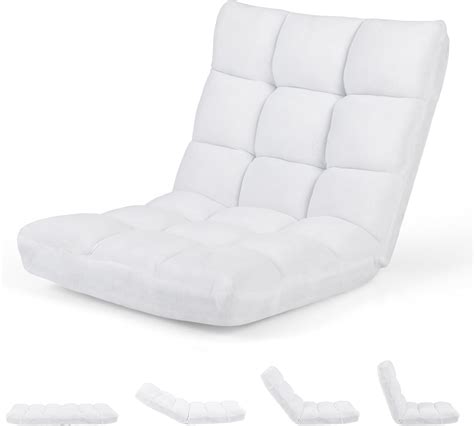 Floor Chair with Back Support, 14-Position Lazy Sofa Chair with Soft ...