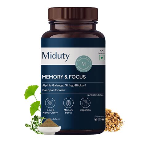 Buy Miduty by Palak Notes Memory and Focus For Brain Health Supplement ...