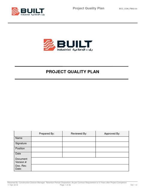 Image result for Quality Planning Example