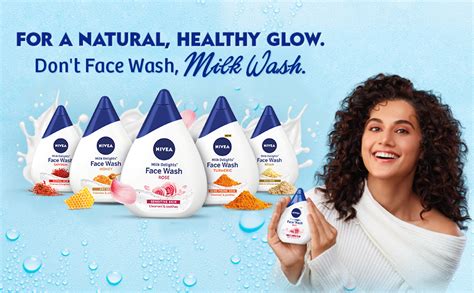 NIVEA Milk Delights Face Wash Caring Rosewater For Sensitive Skin 100ml ...