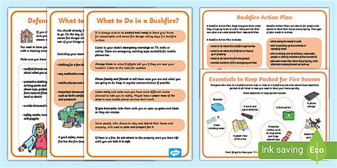 Bushfire Ready Information Posters (teacher made) - Twinkl