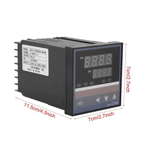 Buy Temperature Controller, REX-C700 0-400℃ Digital PID Temperature ...