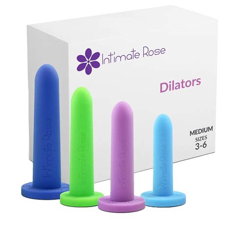 Intimate Rose Medium 4-Pack Silicone Dilators for Women & Men ...