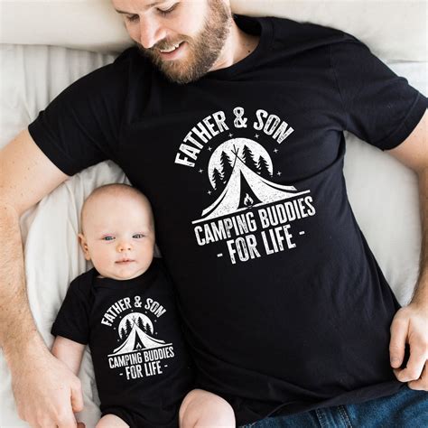 Matching Father Son Shirts, Father and Son Camping Buddies for Life ...