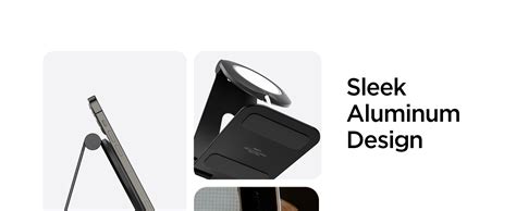 Spigen Mag Fit S Designed for MagSafe Charger Stand Aluminum Adjustable ...