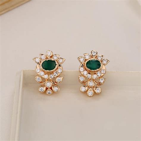 Buy 925 Silver Earrings Online | Gold Plated Silver Jhumkas Earrings ...